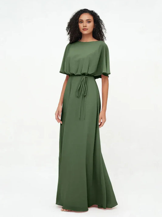 Chiffon Mini Wedding Dress - Yihuiw by Yihuiw