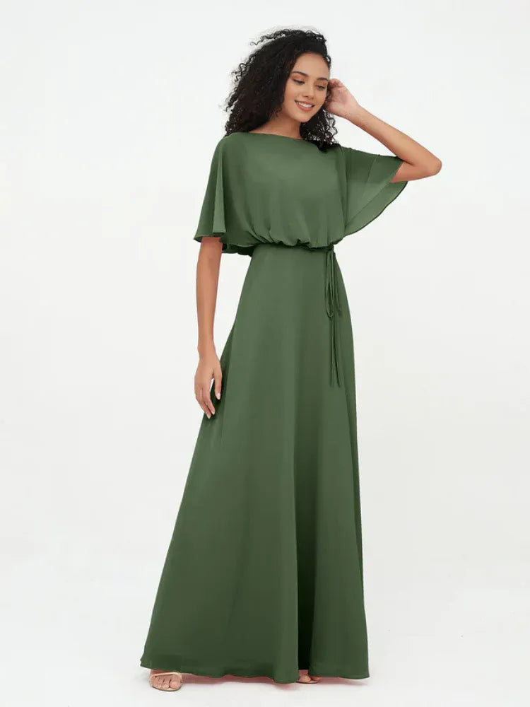 Chiffon Mini Wedding Dress - Yihuiw by Yihuiw