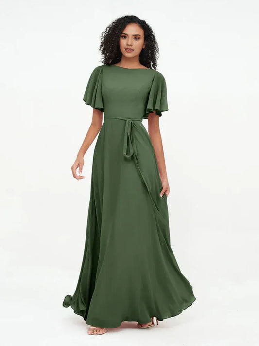 Chiffon Mini Wedding Dress - Yihuiw by Yihuiw