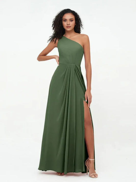 Chiffon High Slit Wedding Dress - Yihuiw by Yihuiw