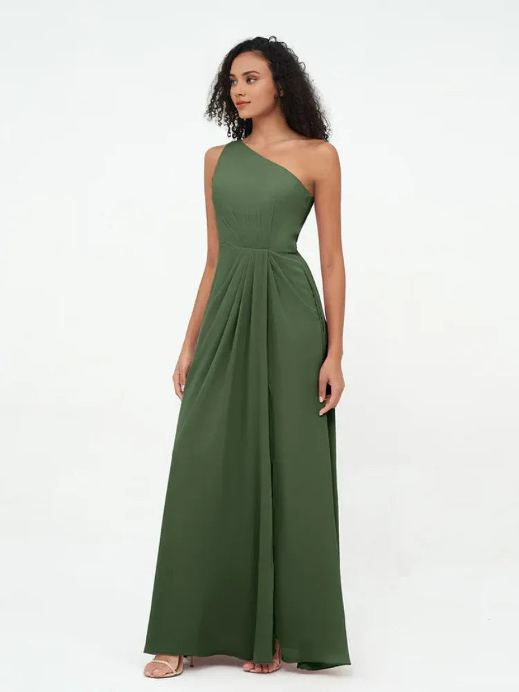 Chiffon High Slit Wedding Dress - Yihuiw by Yihuiw