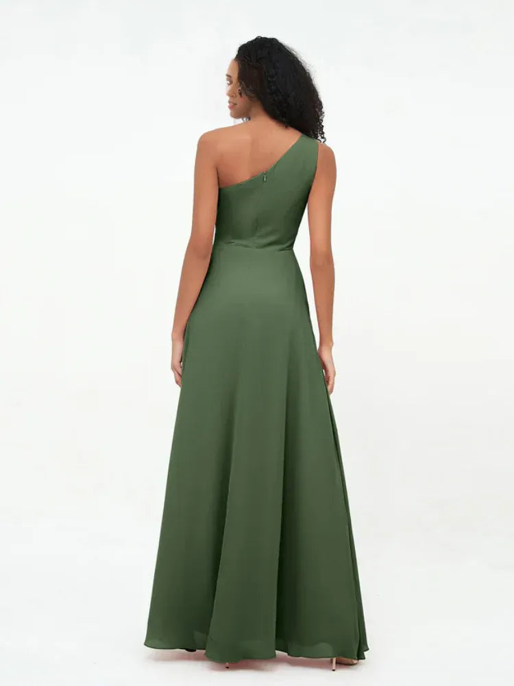 Chiffon High Slit Wedding Dress - Yihuiw by Yihuiw