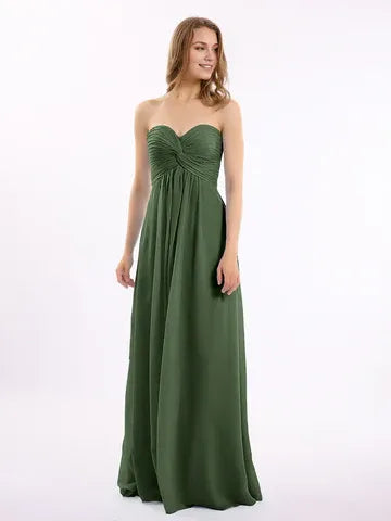 Empire Waist Strapless Chiffon Wedding Dress - Yihuiw by Yihuiw