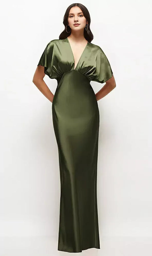 Mermaid Satin Mini Wedding Dress - Yihuiw by Yihuiw