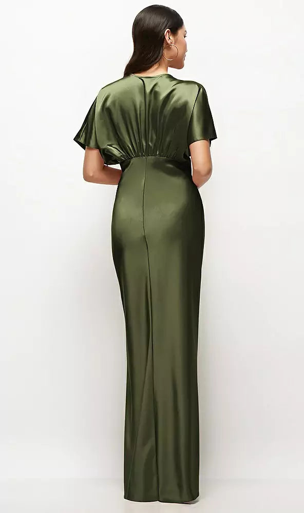 Mermaid Satin Mini Wedding Dress - Yihuiw by Yihuiw