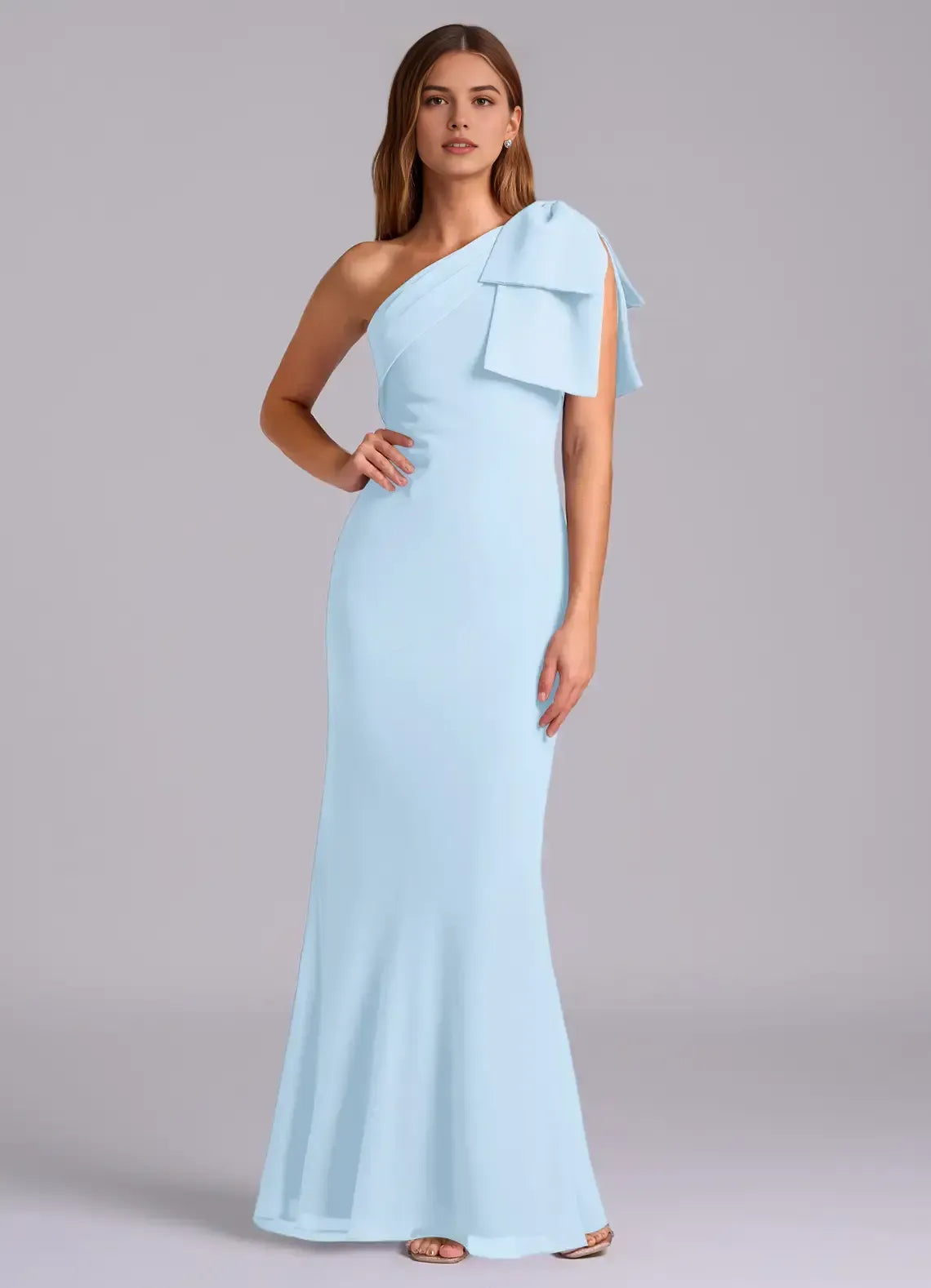 Mermaid One-Shoulder Chiffon Wedding Dress - Yihuiw by Yihuiw