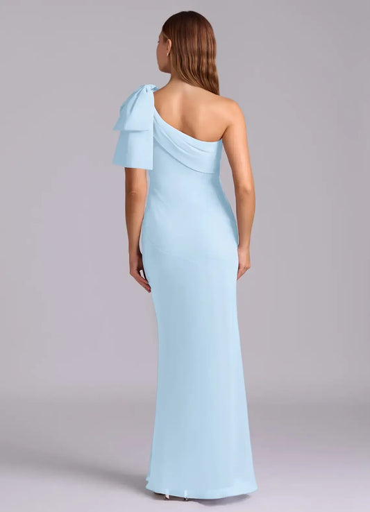 Mermaid One-Shoulder Chiffon Wedding Dress - Yihuiw by Yihuiw