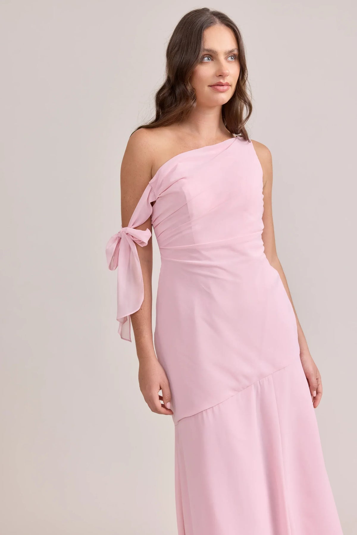 A-Line One-Shoulder Chiffon Asymmetric Wedding Dress - Yihuiw by Yihuiw
