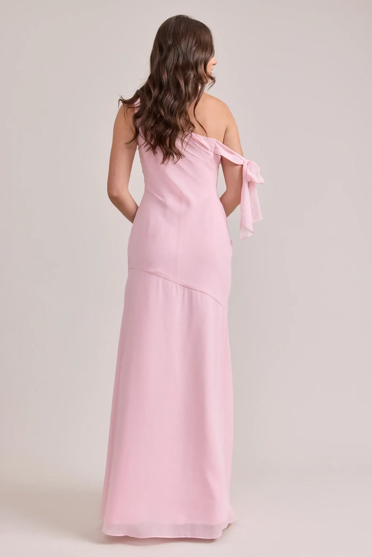 A-Line One-Shoulder Chiffon Asymmetric Wedding Dress - Yihuiw by Yihuiw