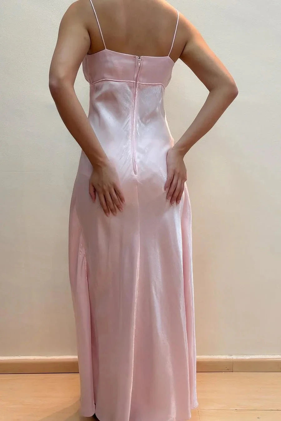 Pink A-Line Strapless Prom Dresses Long Flowy Formal Gown simple gentle atmospheric and unique desi Bring summer colors to enhance whiteness by YiHuiw
