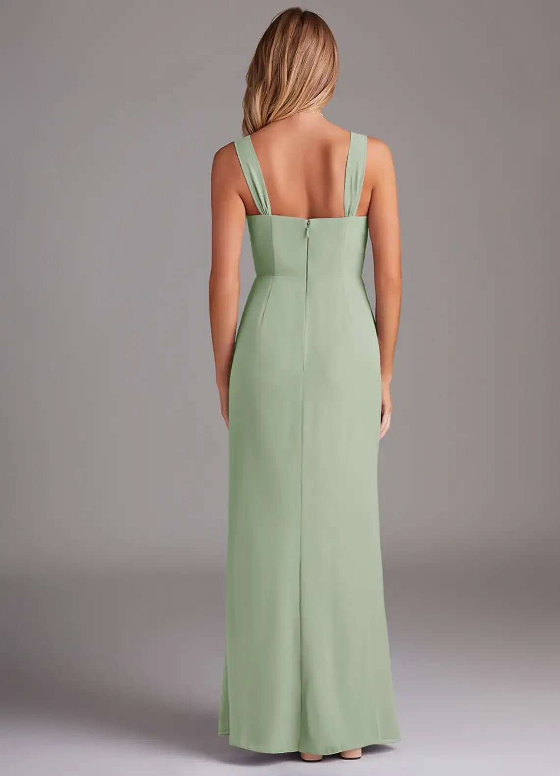 Sheath Sweetheart Chiffon Pleated Wedding Dress - Yihuiw by Yihuiw
