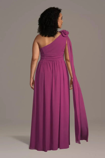 Sophisticated Mermaid Boat Neck Sleeveless Ruffled Back Floor Length Mother of the Bride Dress by YiHuiw
