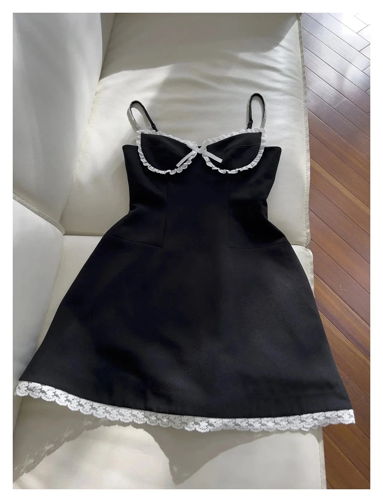 Pretty A Line Spaghetti Straps Black Satin Short Formal Homecoming Dresses Middle School Short 21st Birthday Outfits Graduation Dress Mini Cocktail Dresses by YiHuiw