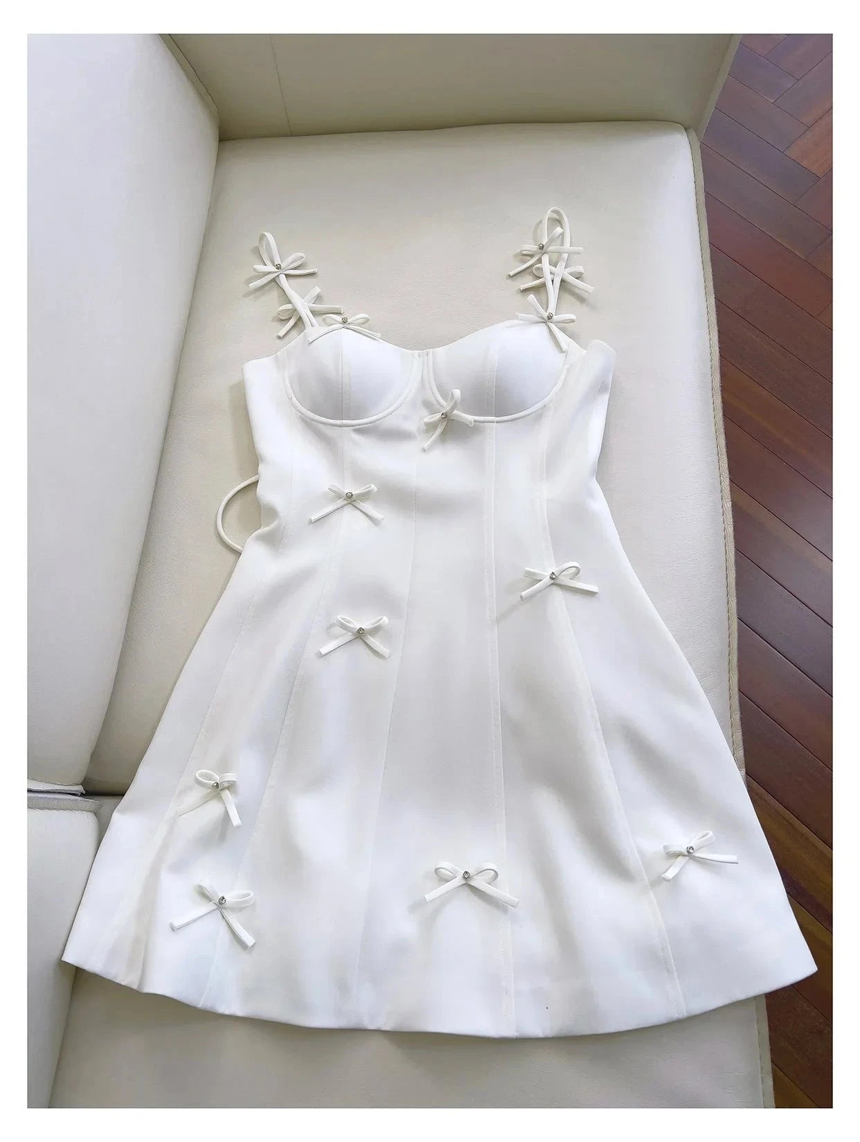Pretty A Line Spaghetti Straps White Short Formal Homecoming Dresses Middle School Short 21st Birthday Outfits Graduation Dress Mini Cocktail Dresses by YiHuiw