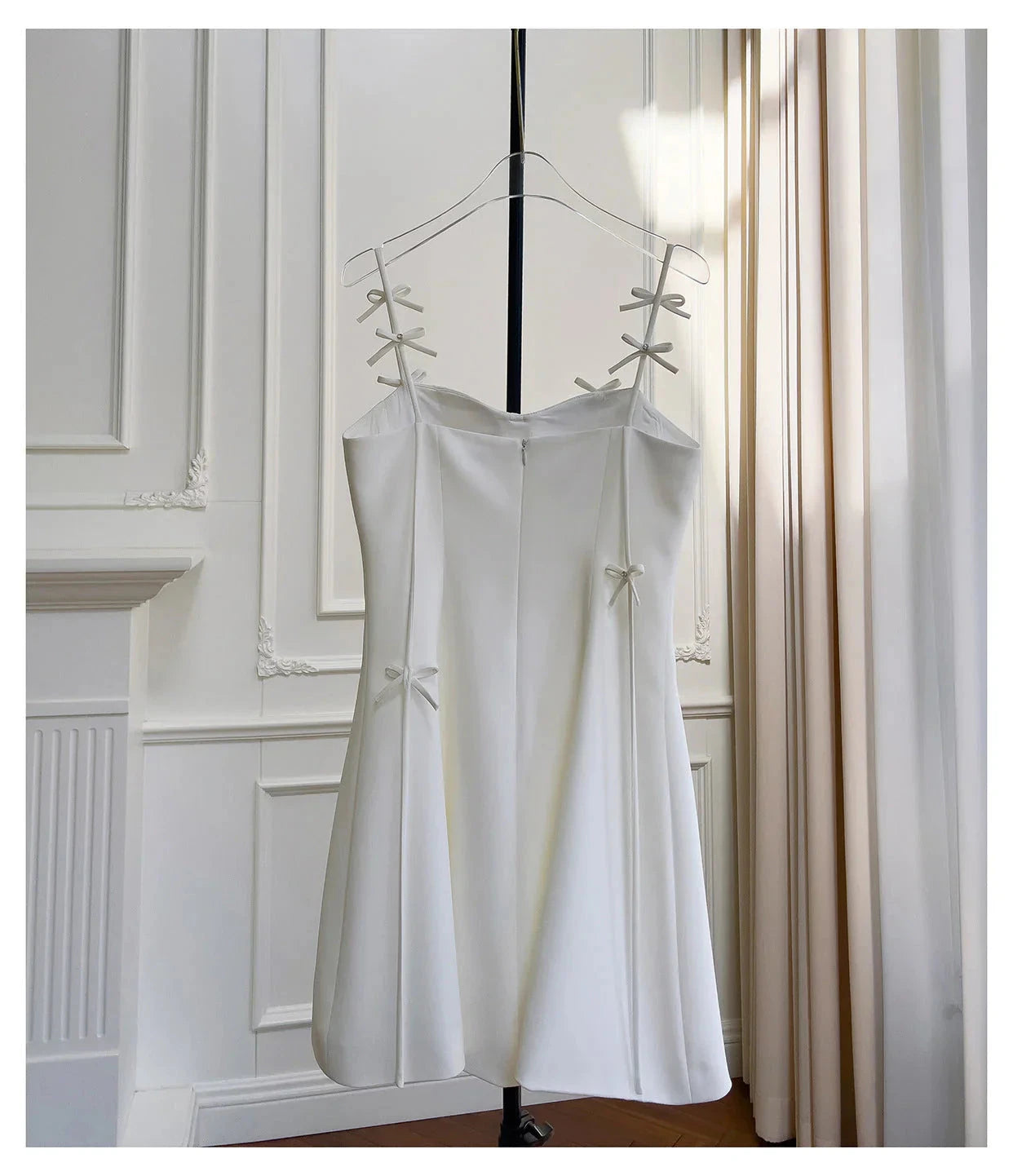 Pretty A Line Spaghetti Straps White Short Formal Homecoming Dresses Middle School Short 21st Birthday Outfits Graduation Dress Mini Cocktail Dresses by YiHuiw