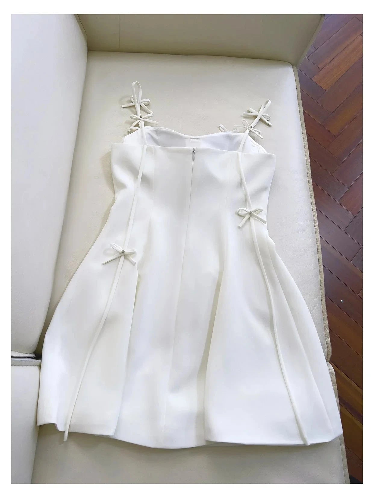 Pretty A Line Spaghetti Straps White Short Formal Homecoming Dresses Middle School Short 21st Birthday Outfits Graduation Dress Mini Cocktail Dresses by YiHuiw