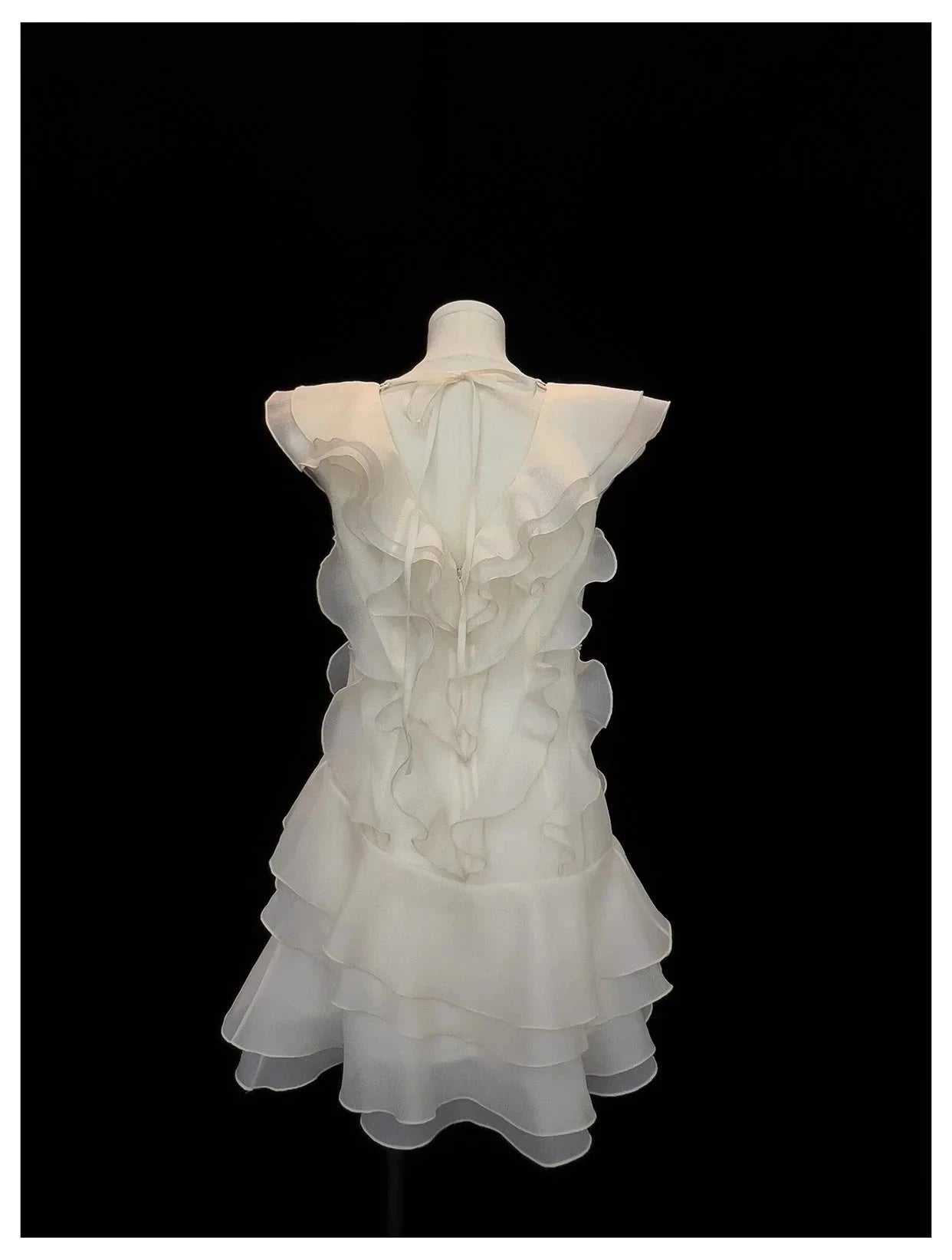 Pretty A line V Neck Ivory Chiffon Short Formal Homecoming Dresses Middle School Short 21st Birthday Outfits Graduation Dress Mini Cocktail Dresses by YiHuiw