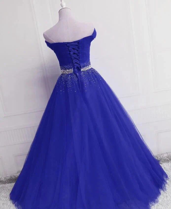 Purple mesh dress with a sparkling diamond waistband at one shoulder and high waist, suitable for dinner parties by YiHuiw