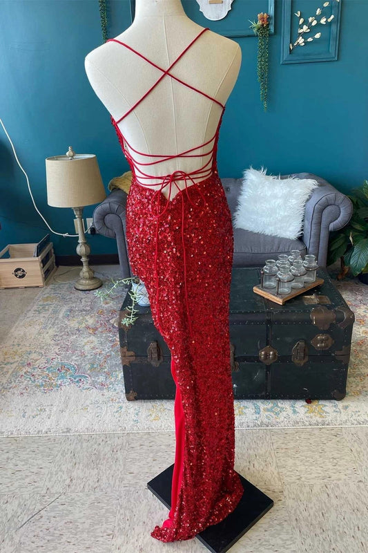 Mint Green Sparkly Mermaid Prom Dress Long Backless Evening Dresses simple gentle atmospheric and unique desi Bring summer colors to enhance whiteness by YiHuiw
