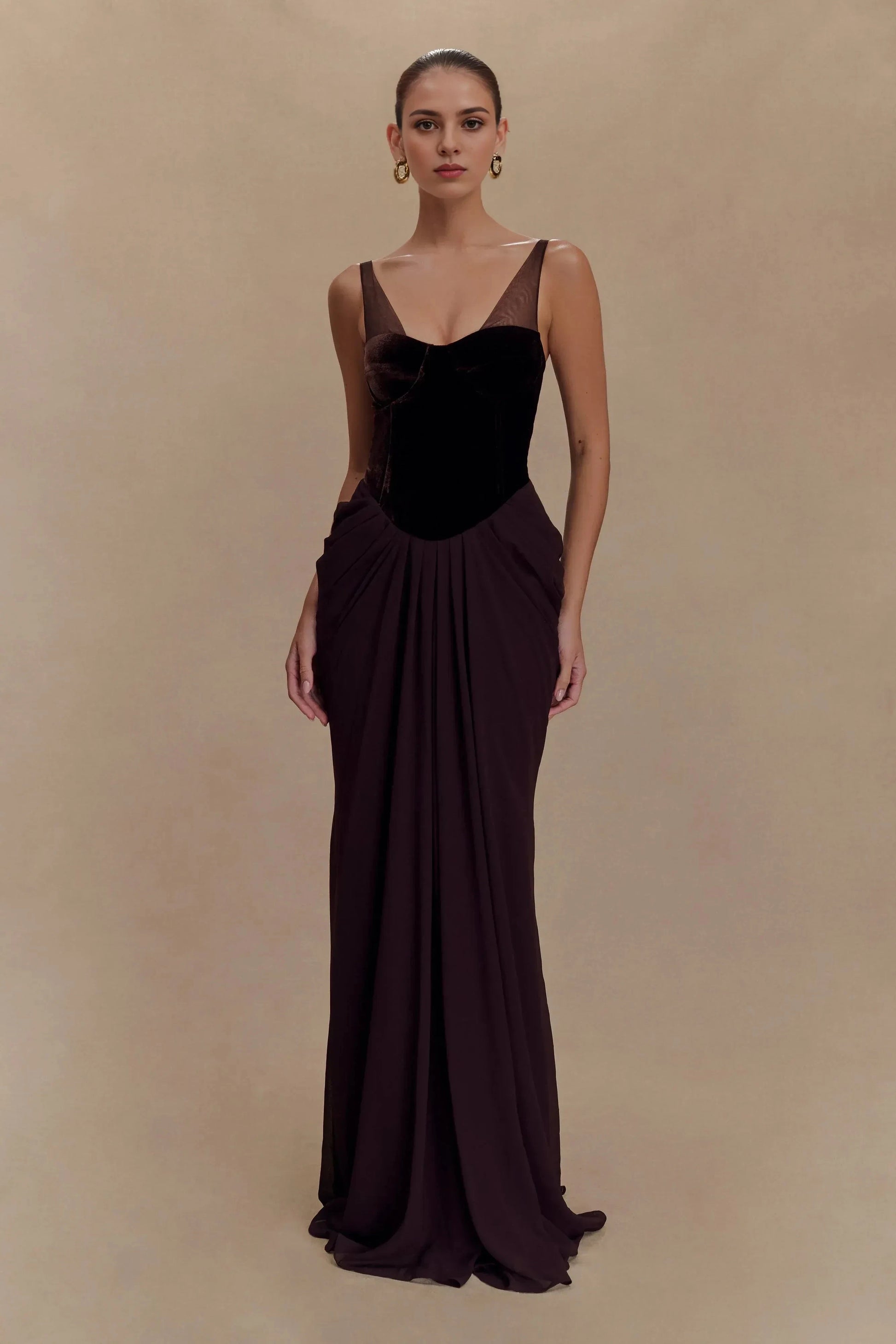 Refined Mermaid Sweetheart Sleeveless Ruched Back Floor Length Prom Dress by YiHuiw