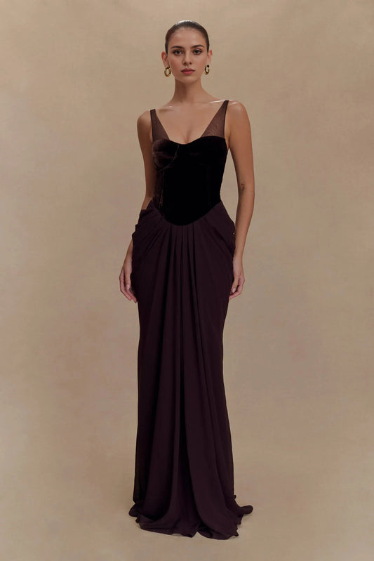 Refined Mermaid Sweetheart Sleeveless Ruched Back Floor Length Prom Dress by YiHuiw
