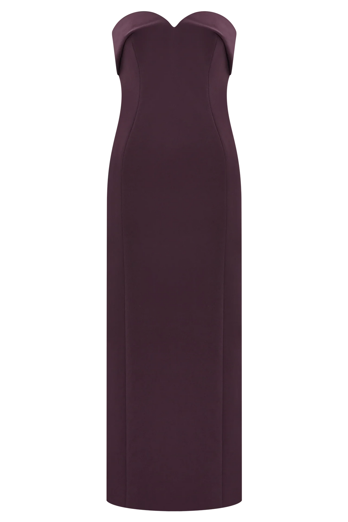 Retro-Glam Off the Shoulder Neck Strapless Sleeveless Sweetheart Back Zip Midi Evening Dress by YiHuiw
