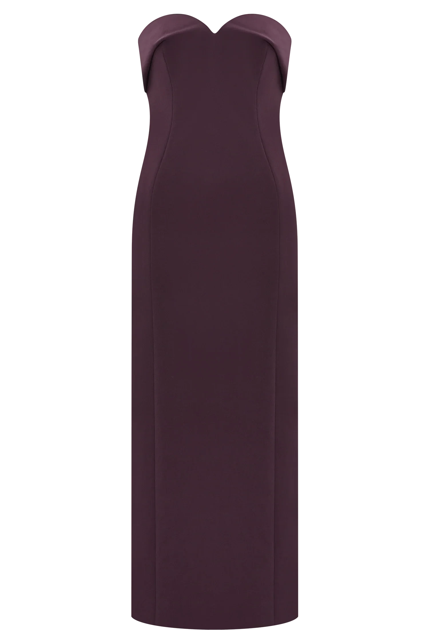 Retro-Glam Off the Shoulder Neck Strapless Sleeveless Sweetheart Back Zip Midi Evening Dress by YiHuiw