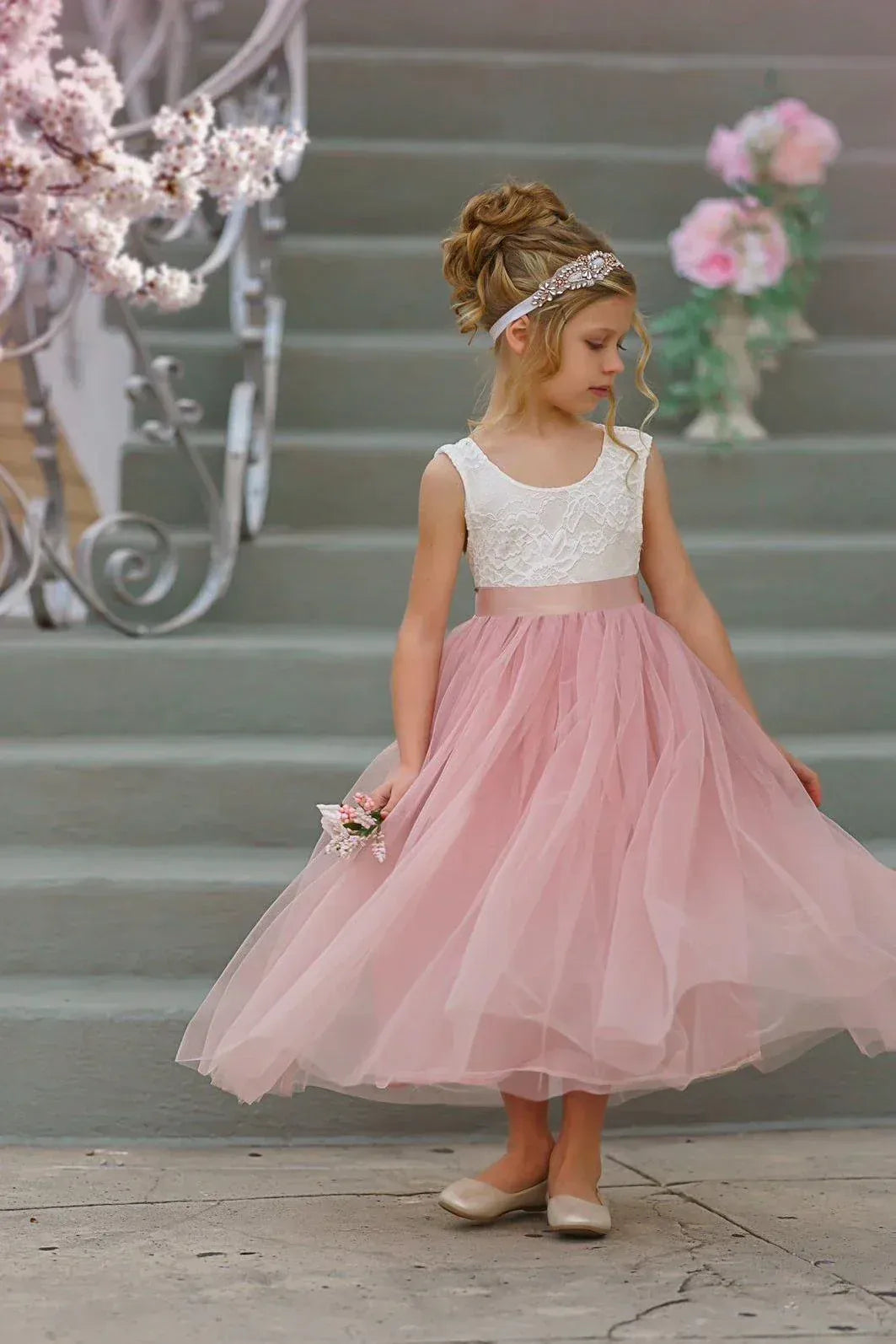 A-Line Sleeveless Tea-Length Dress - Yihuiw by Yihuiw