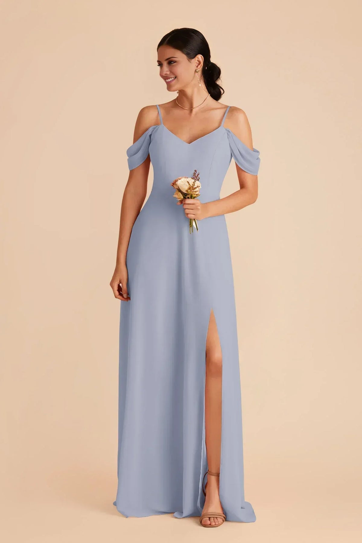 A-Line V-Neck Floor-Length Wedding Dress - Yihuiw by Yihuiw