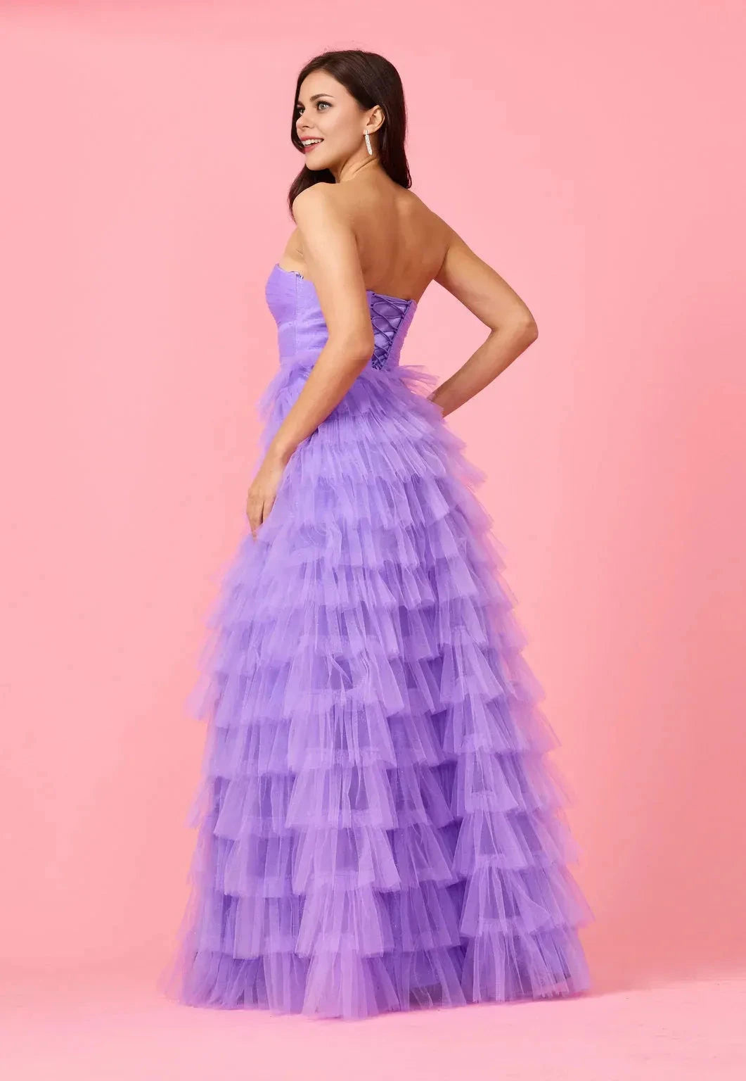 Romantic Ballgown Sweetheart Sleeveless Lace Up Back Floor Length Prom Dress by YiHuiw