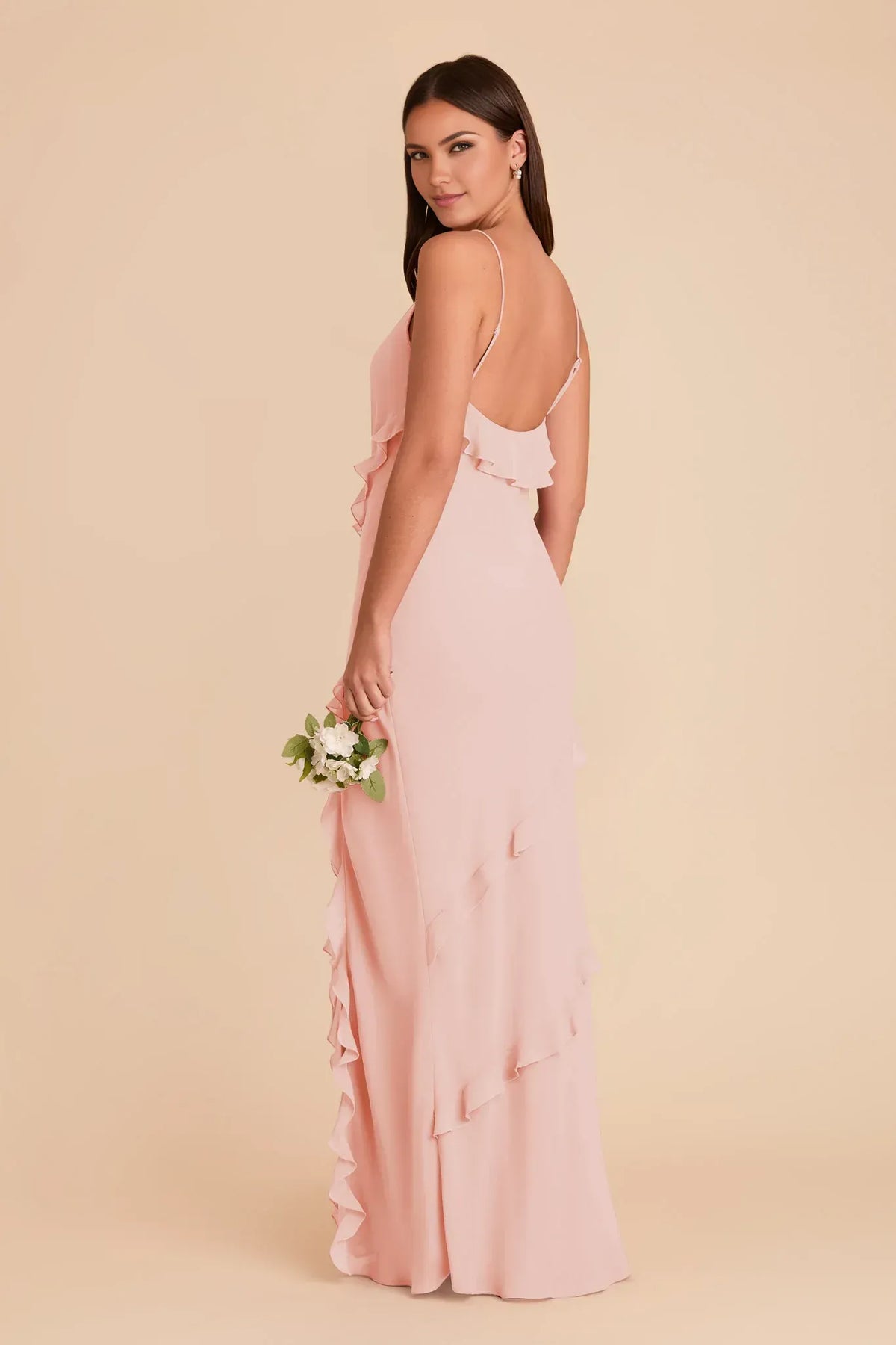 Mermaid V-Neck Ruffled Floor-Length Wedding Dress - Yihuiw by Yihuiw