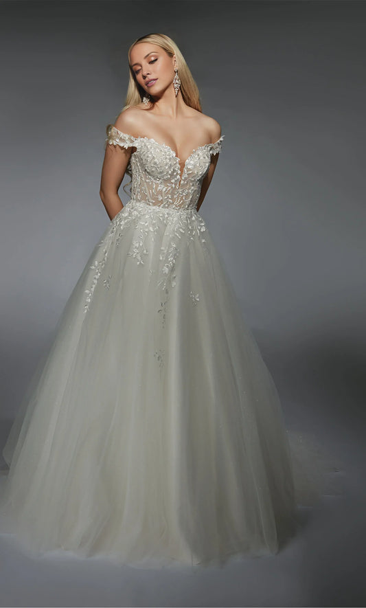 Ball Gown Tulle Wedding Gown - Yihuiw by Yihuiw