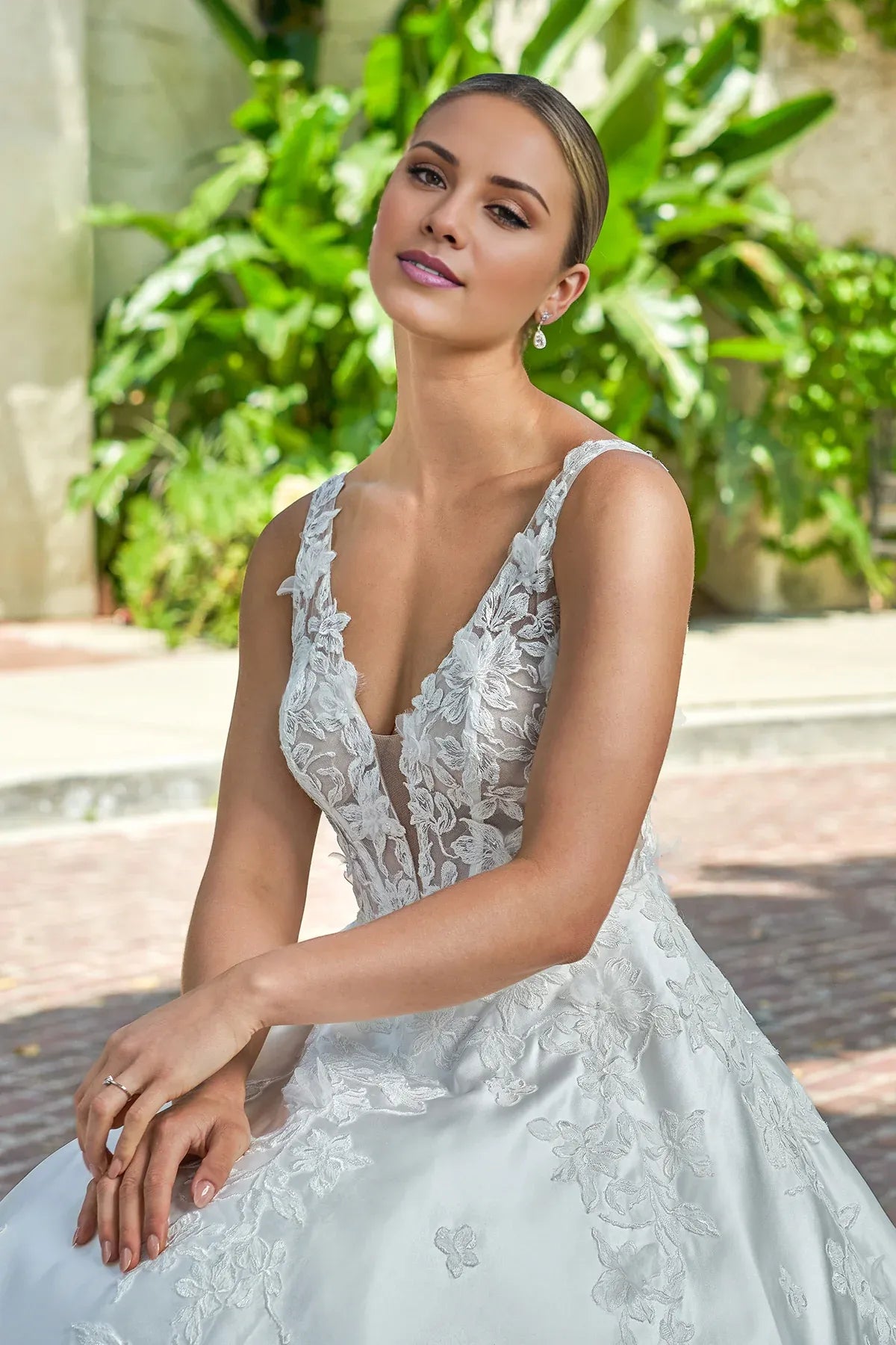 Spaghetti Strap Satin Wedding Dress - Yihuiw by Yihuiw