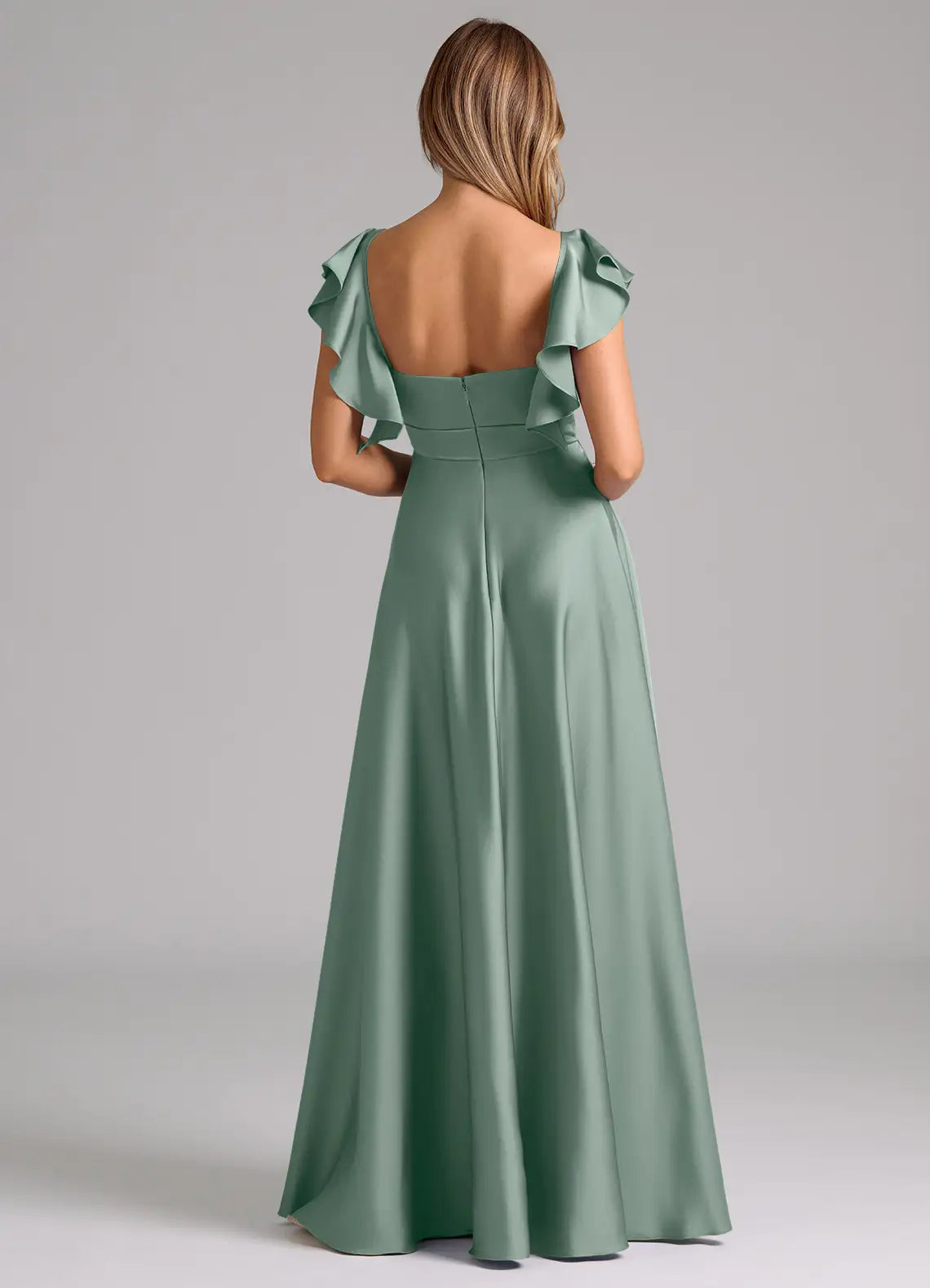Sweetheart Ruffled Floor-Length Wedding Dress - Yihuiw by Yihuiw