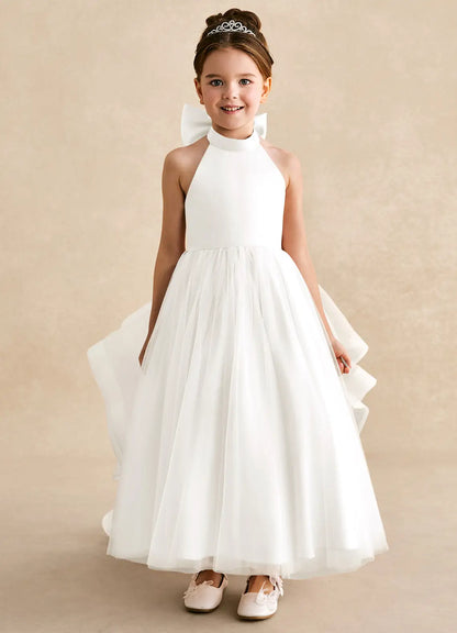 A-Line Halter Sleeveless Ruffled Floor-Length Formal Dress - Yihuiw by Yihuiw