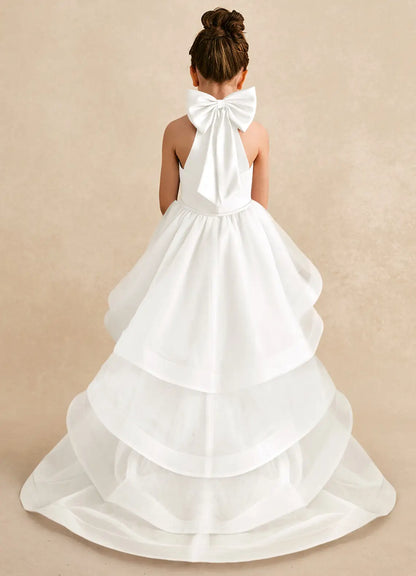A-Line Halter Sleeveless Ruffled Floor-Length Formal Dress - Yihuiw by Yihuiw