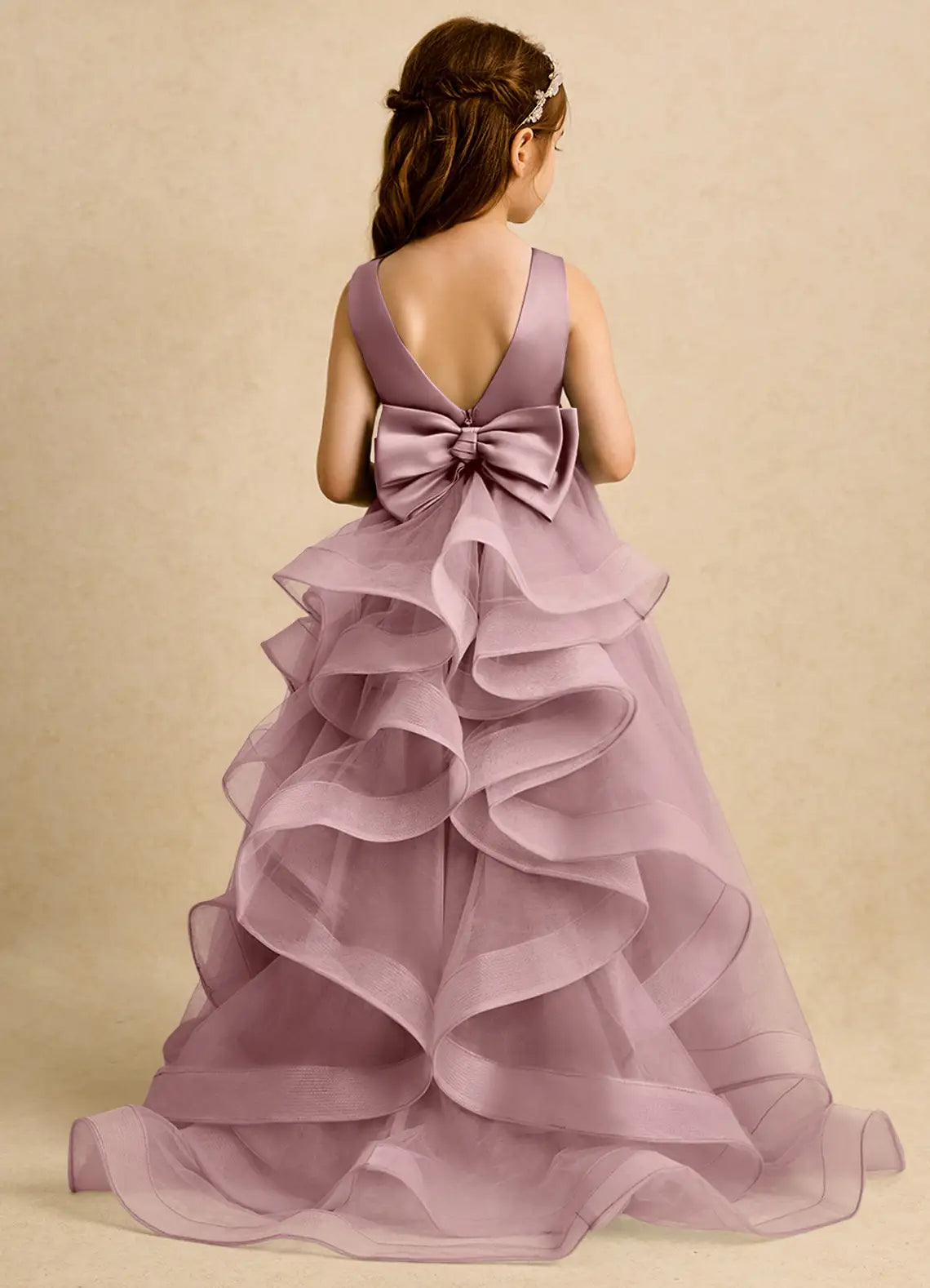 A-Line Sleeveless Ruffled Floor-Length Formal Dress - Yihuiw by Yihuiw