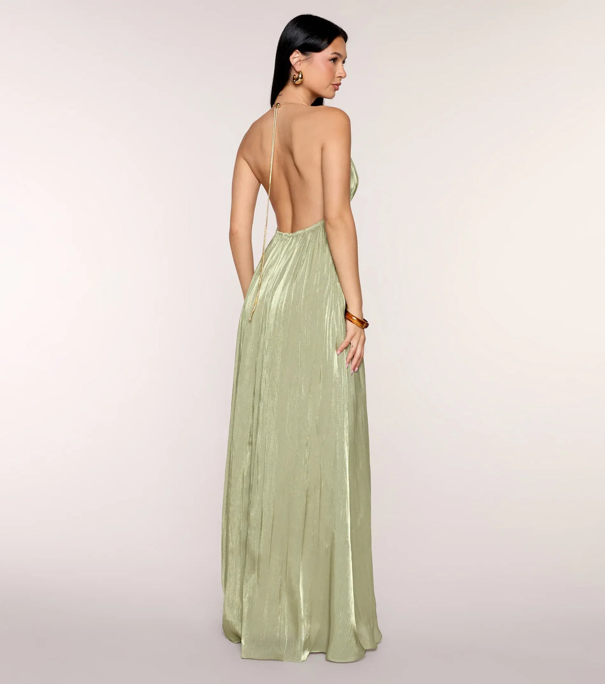 A-Line Spaghetti Strap Open Back Floor-Length Wedding Dress - Yihuiw by Yihuiw