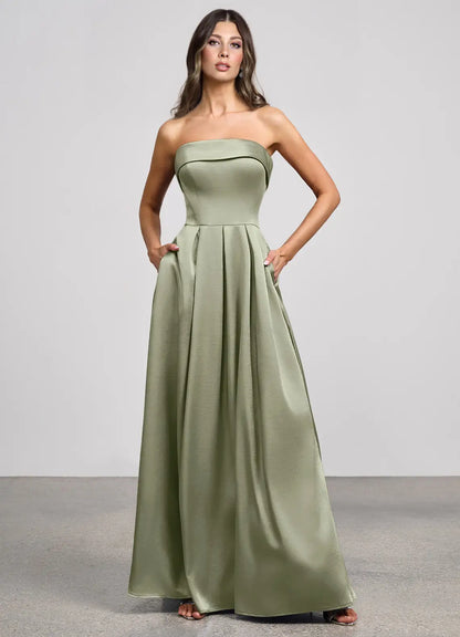 Black Mermaid Off-Shoulder High Slit Floor-Length Wedding Dress - Yihuiw by Yihuiw