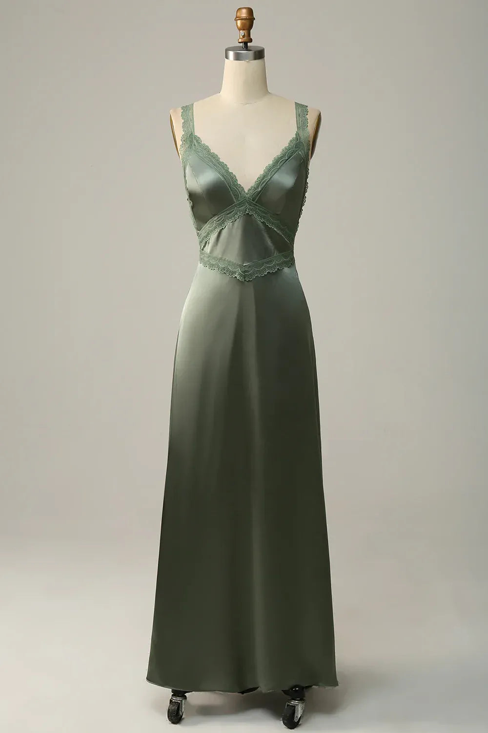 Mermaid Spaghetti Strap Satin Wedding Dress - Yihuiw by Yihuiw