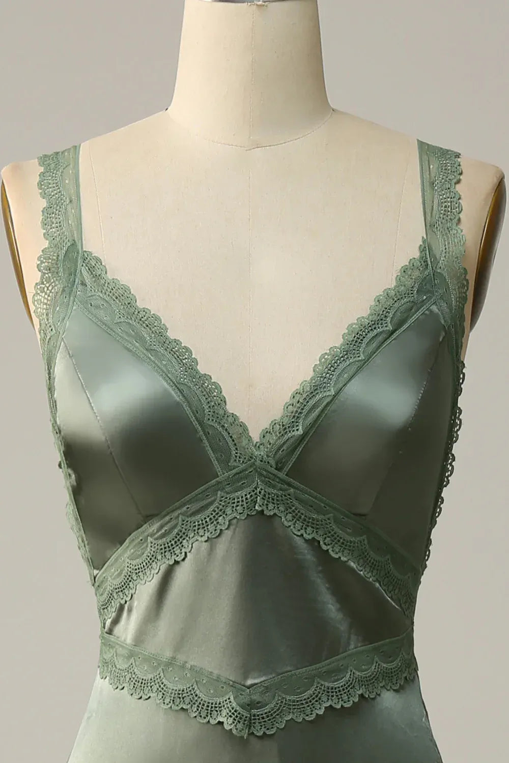 Mermaid Spaghetti Strap Satin Wedding Dress - Yihuiw by Yihuiw