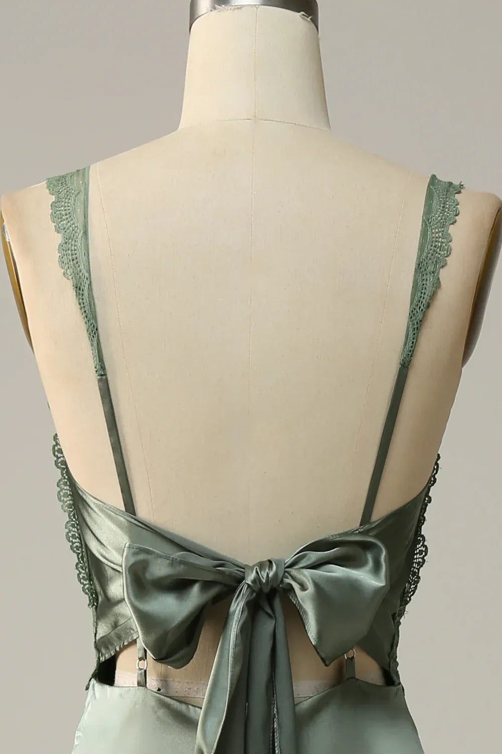 Mermaid Spaghetti Strap Satin Wedding Dress - Yihuiw by Yihuiw