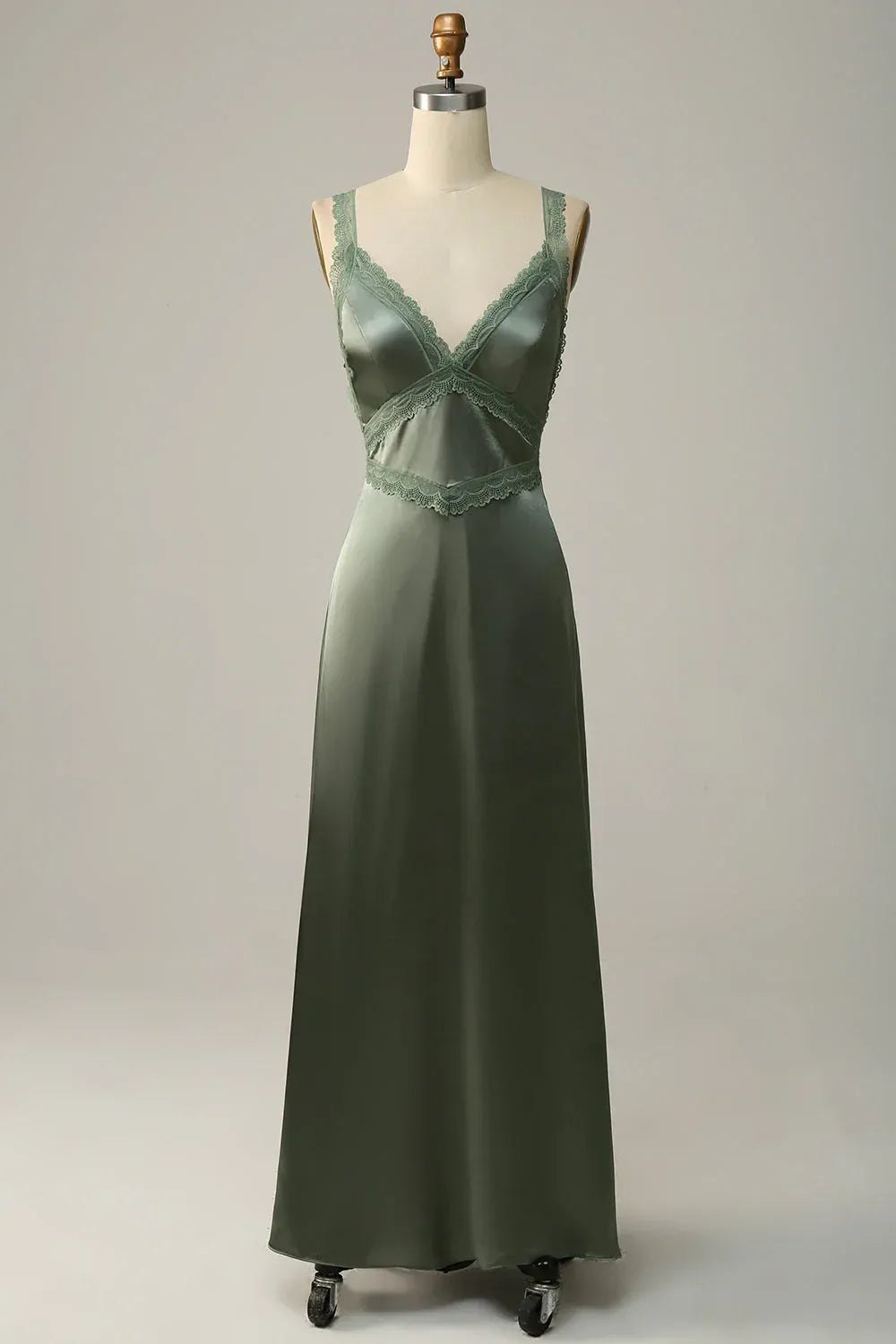 Mermaid Spaghetti Strap Satin Wedding Dress - Yihuiw by Yihuiw
