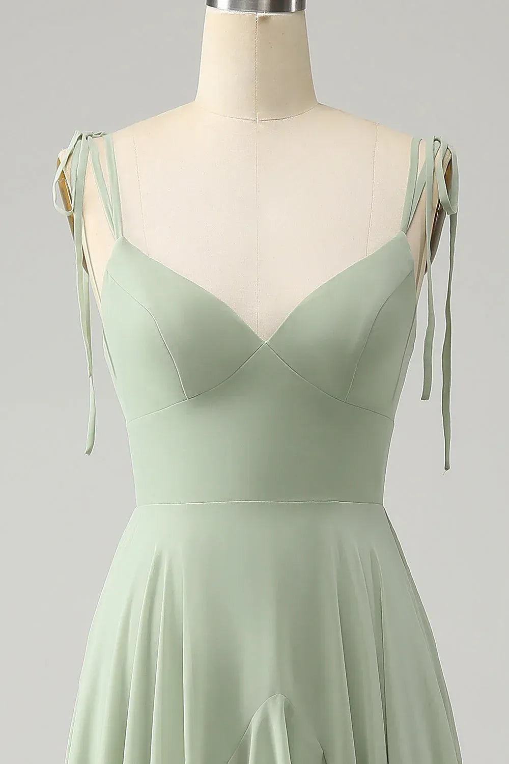 Spaghetti Strap Chiffon Ruffled Wedding Dress - Yihuiw by Yihuiw