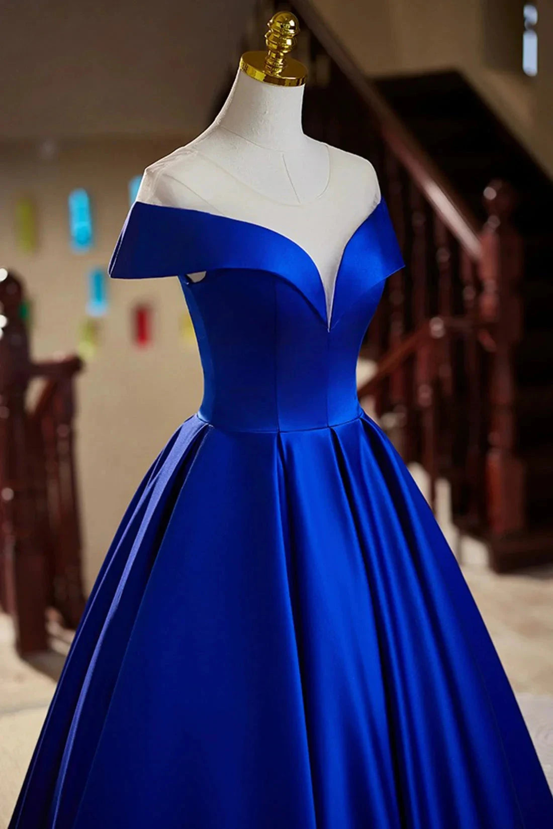 Satin Floor Length Prom Dress Elegant A-Line Evening Party Dress simple gentle atmospheric and unique desi Bring summer by YiHuiw