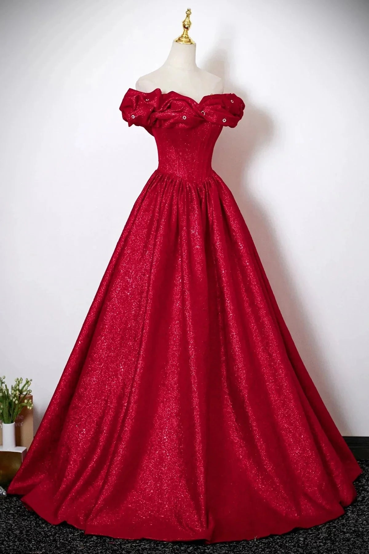Satin Long Prom Dress A-Line Off the Shoulder Formal Evening Dress simple gentle atmospheric and unique desi Brin by YiHuiw