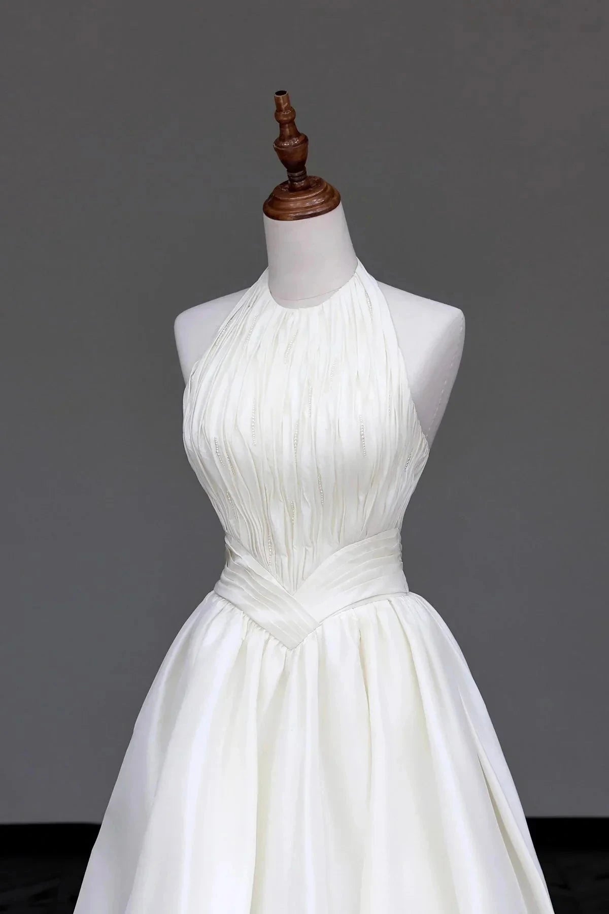 Satin Long Prom Dress Elegant A-Line Evening Formal Dress simple gentle atmospheric and unique desi Brin by YiHuiw