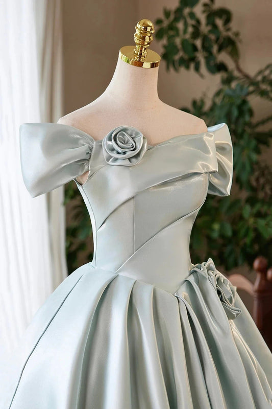 Satin Short Prom Dress Cute A-Line Homecoming Party Dress simple gentle atmospheric and unique desi Brin by YiHuiw
