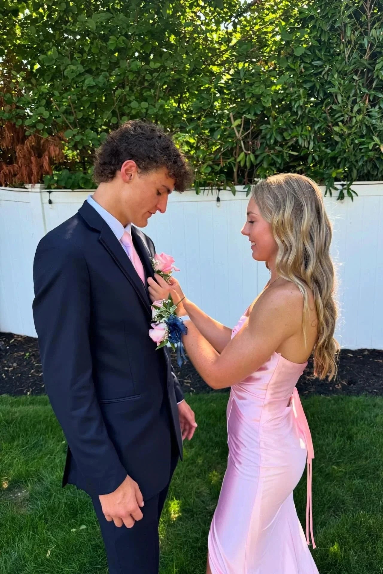 Satin Strapless Sweetheart Cutout Bodice Ruched High-Slit Mermaid Train Prom Dress by JiMiss Dresses