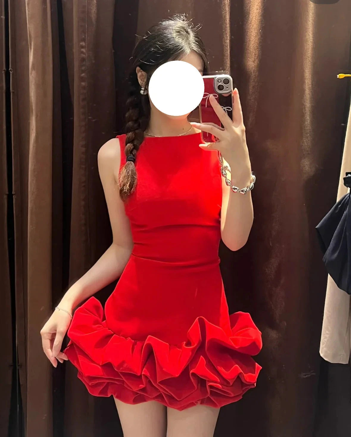 Sexy Sheath Scoop Neck Red Short Homecoming Dress Summer Hoco Dresses Mini Cocktail Dress by YiHuiw